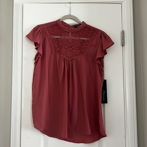 Charmed High Neck Lace Blouse